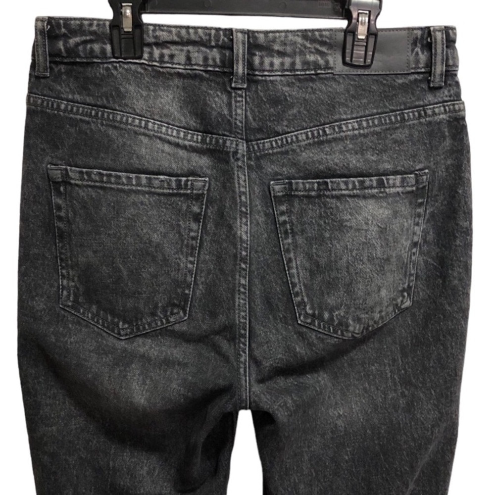 Gray Wash Mom Fit High Waist Jeans - Picture 6 of 12